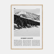 Summit County Travel B&W Poster