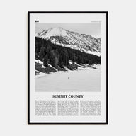 Summit County Travel B&W Poster