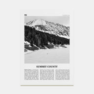 Summit County Travel B&W Poster
