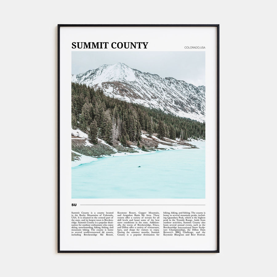 Summit County Travel Color Poster