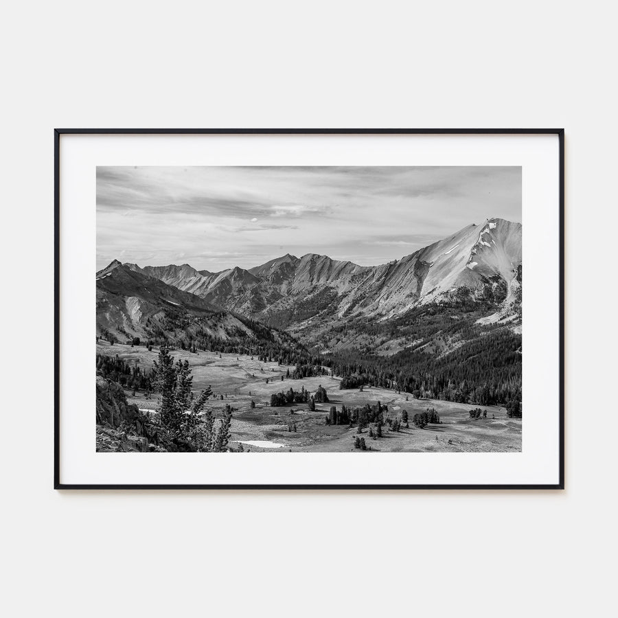 Sun Valley Landscape B&W Poster