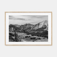 Sun Valley Landscape B&W Poster