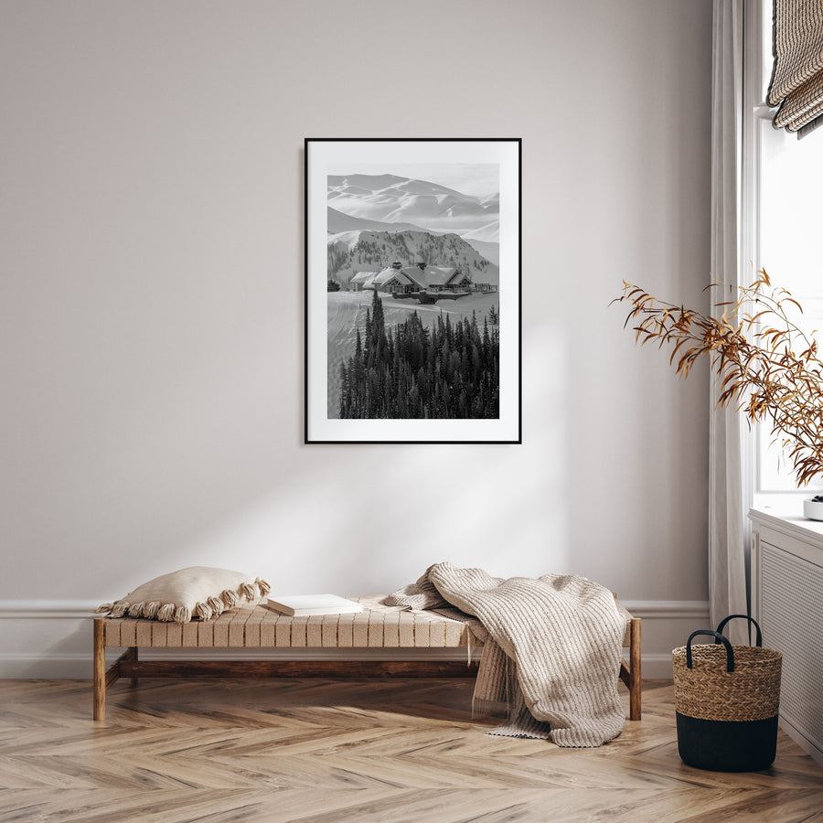 Sun Valley Photo B&W Poster