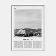 Sun Valley Travel B&W Poster