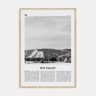 Sun Valley Travel B&W Poster