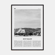 Sun Valley Travel B&W Poster
