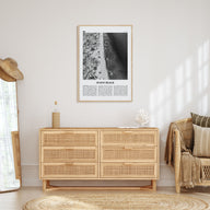 Sunny Beach Travel B&W Poster