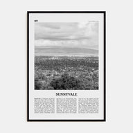 Sunnyvale Travel B&W Poster