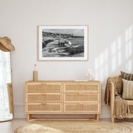 Sunset Cliffs Landscape B&W Poster