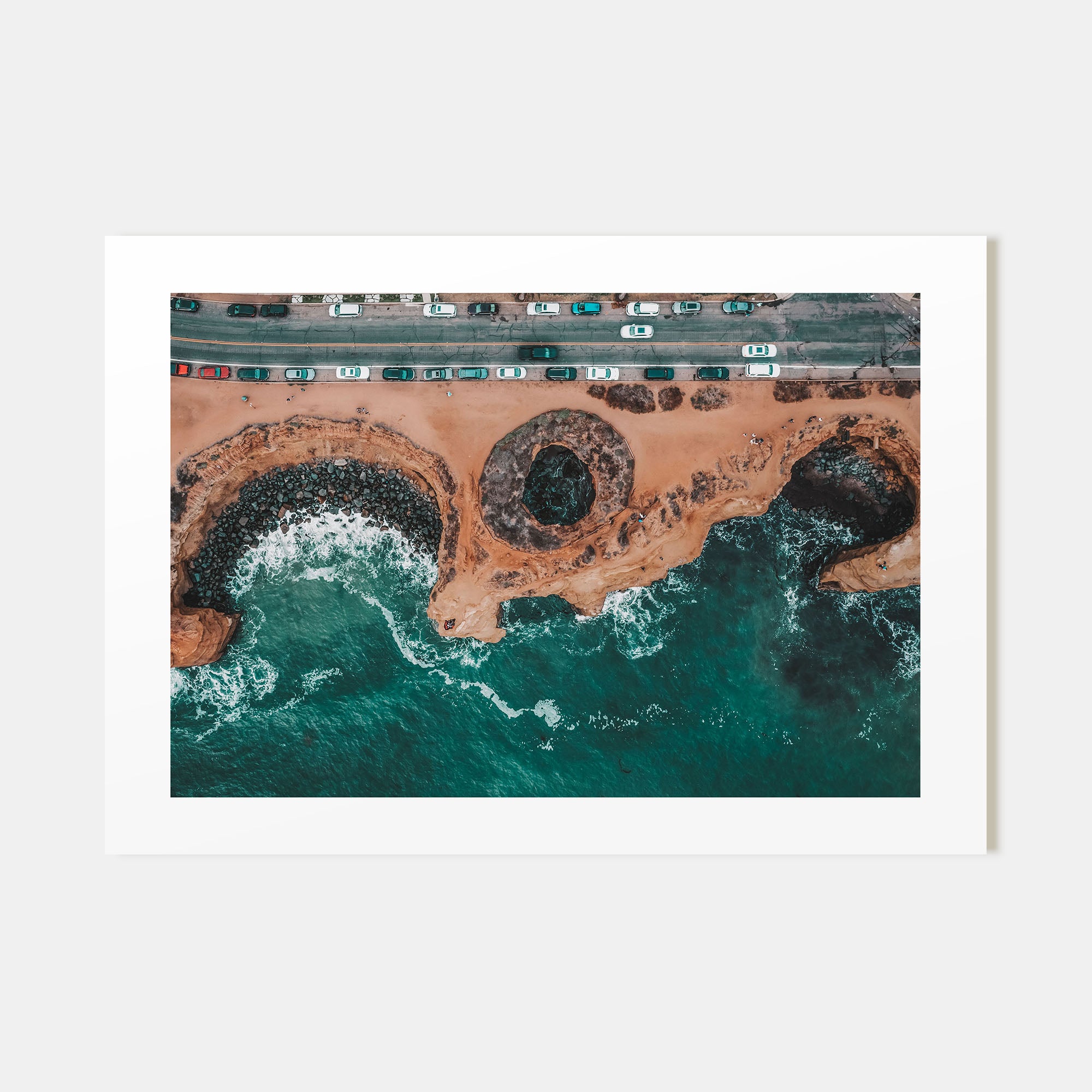 Sunset Cliffs Landscape Color Poster