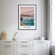 Sunset Cliffs Portrait Color Poster