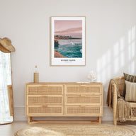 Sunset Cliffs Portrait Color Poster