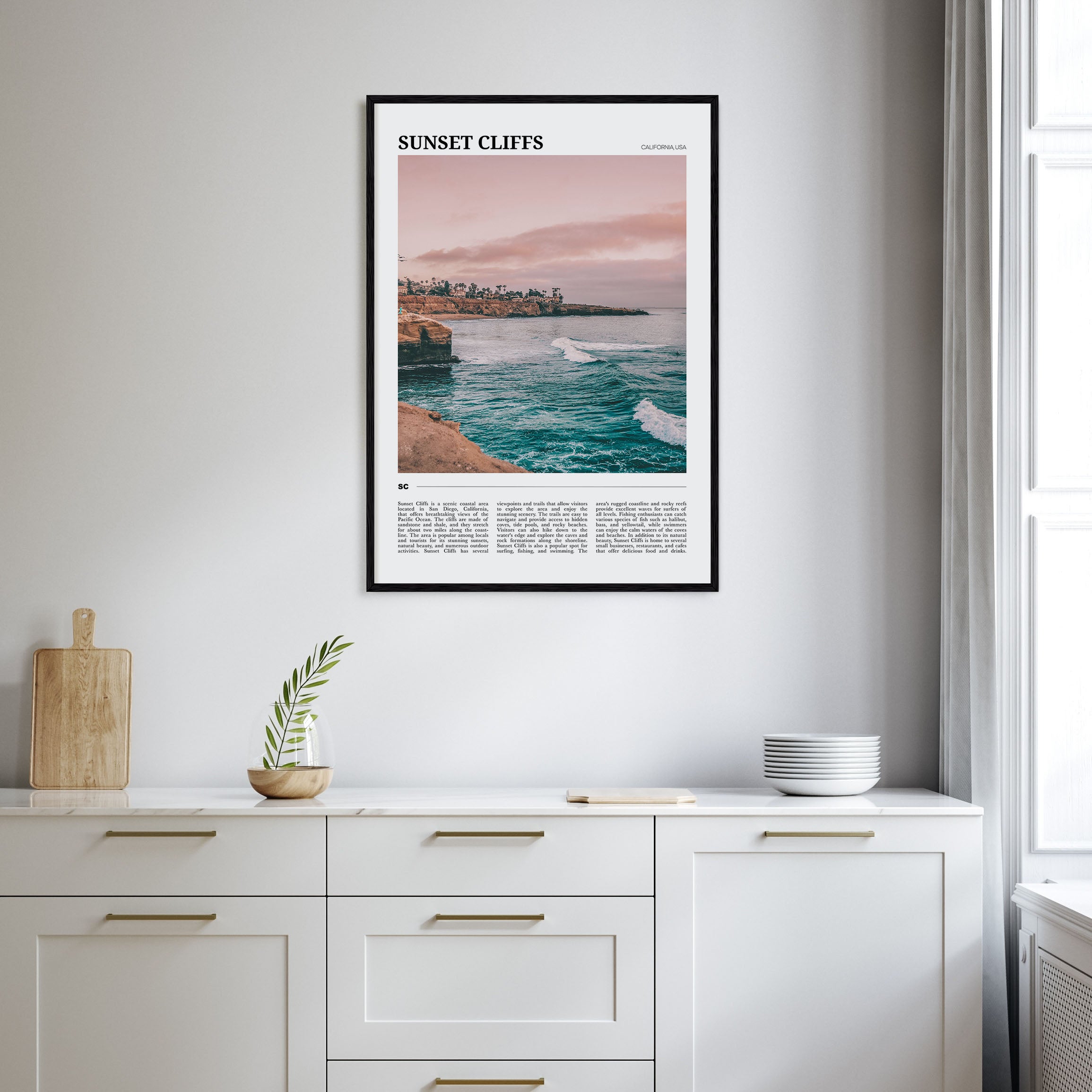 Sunset Cliffs Travel Color Poster
