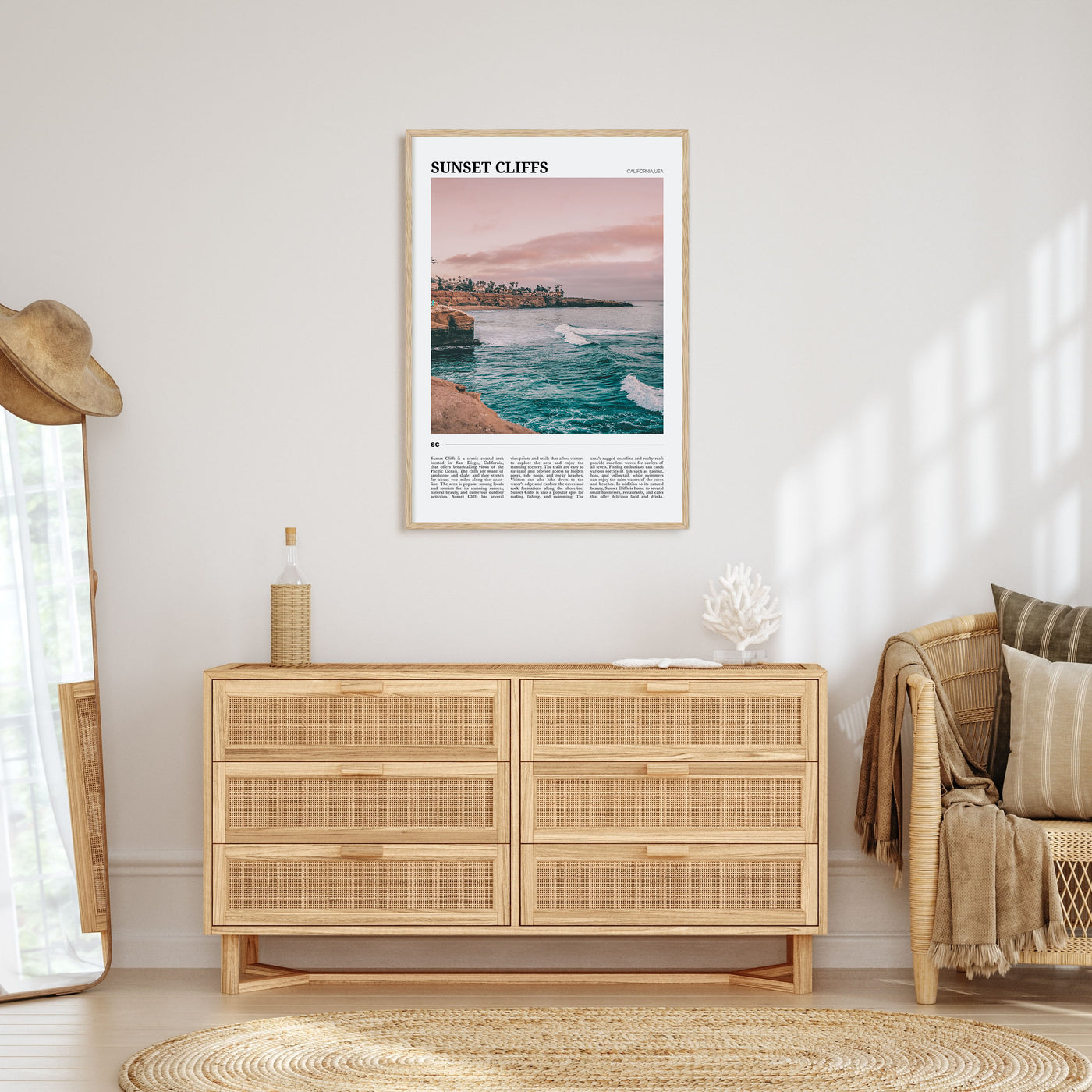 Sunset Cliffs Travel Color Poster