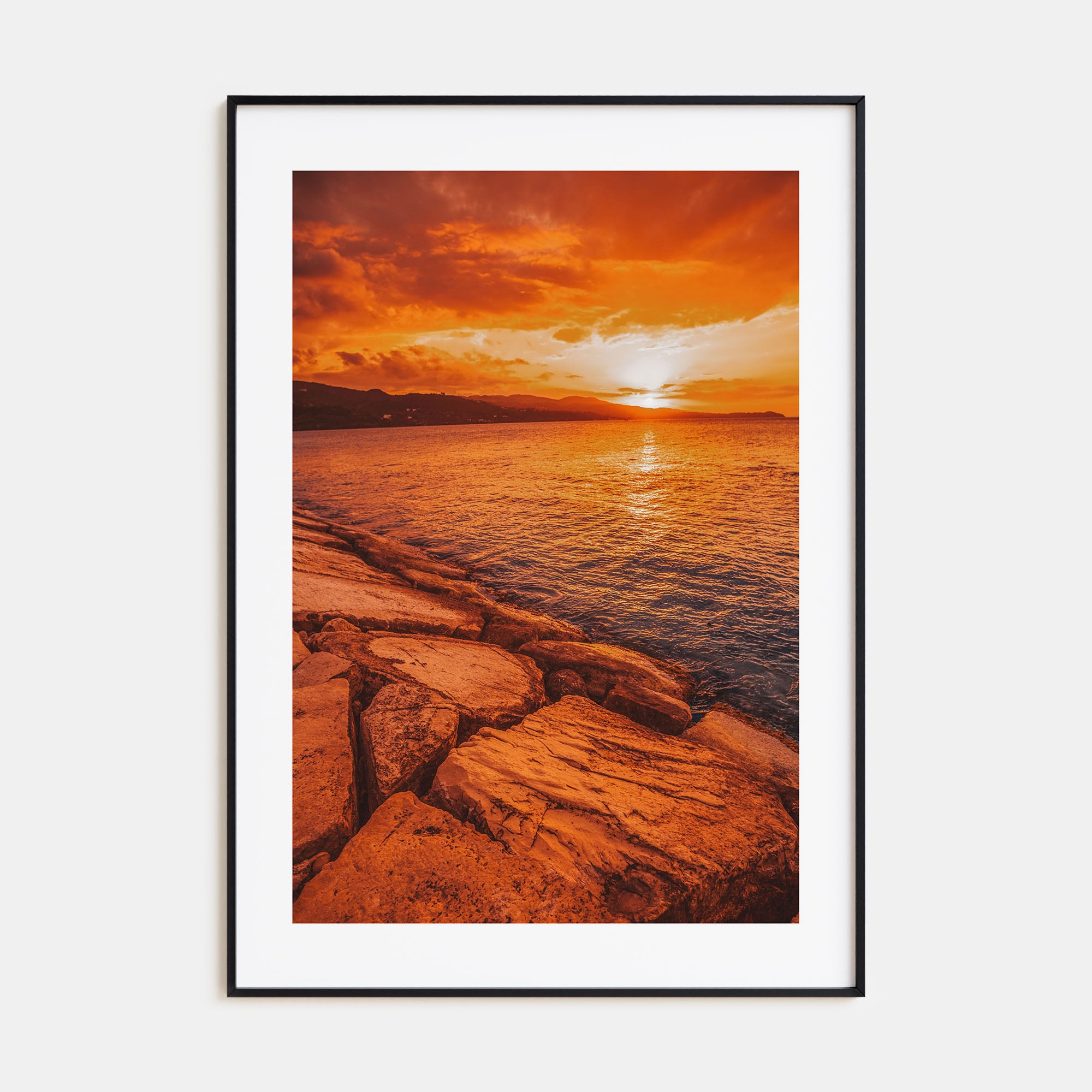 Sunset Coast Photo Color No 2 Poster