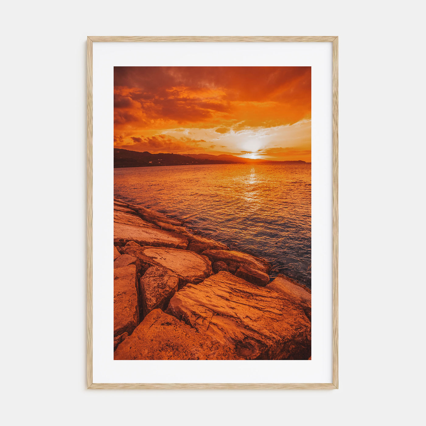 Sunset Coast Photo Color No 2 Poster