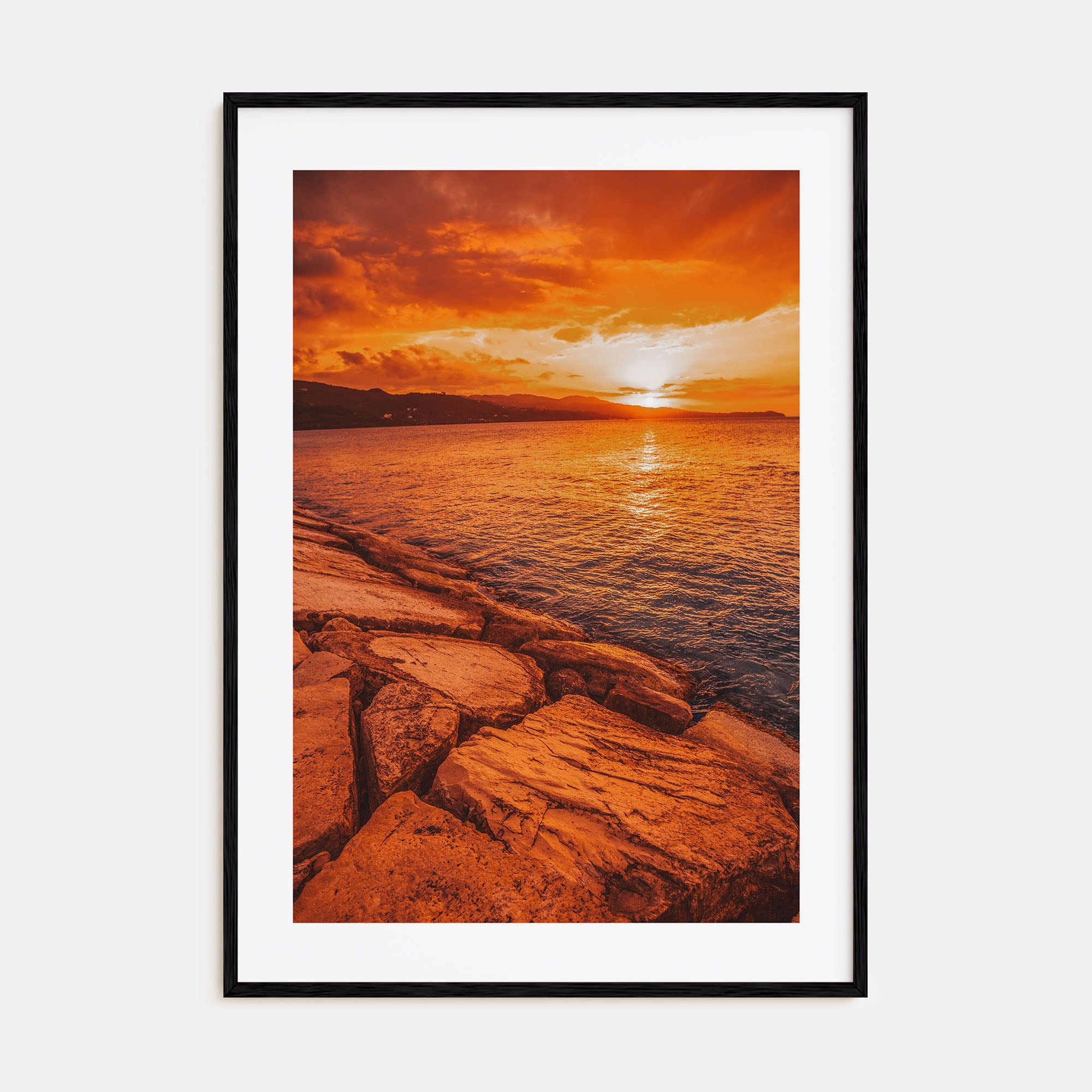 Sunset Coast Photo Color No 2 Poster