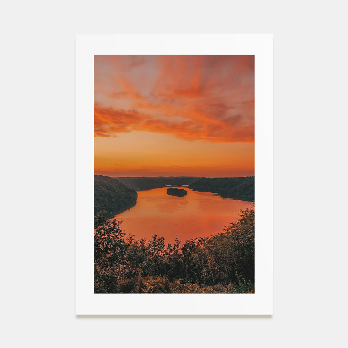Sunset Landscape Photo Color No 1 Poster