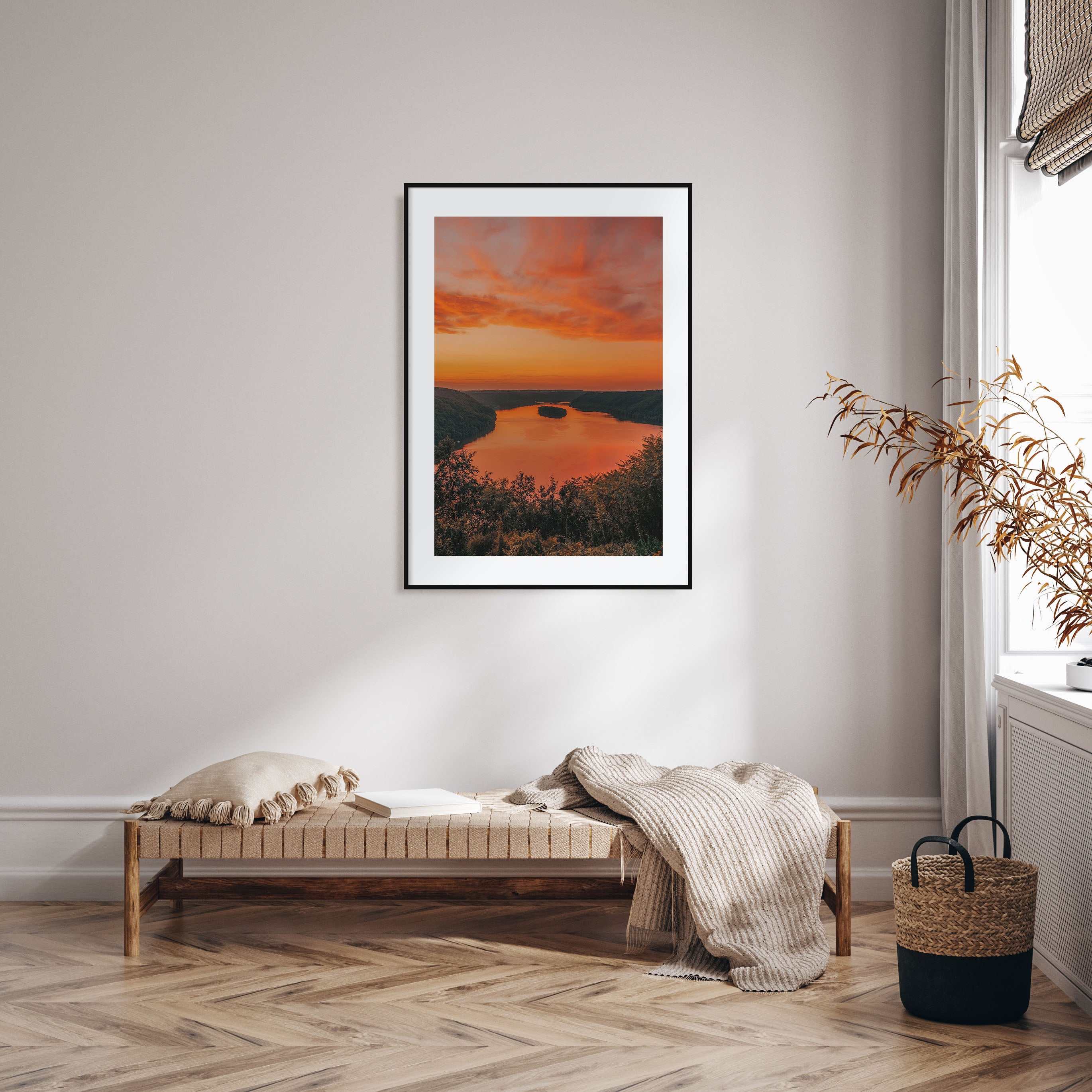 Sunset Landscape Photo Color No 1 Poster