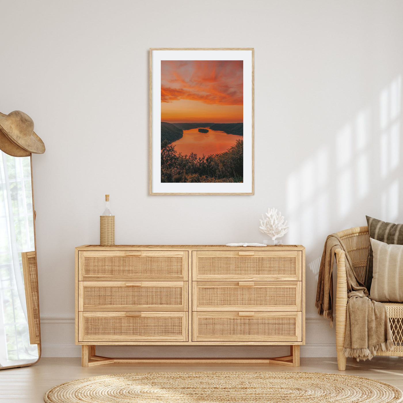 Sunset Landscape Photo Color No 1 Poster