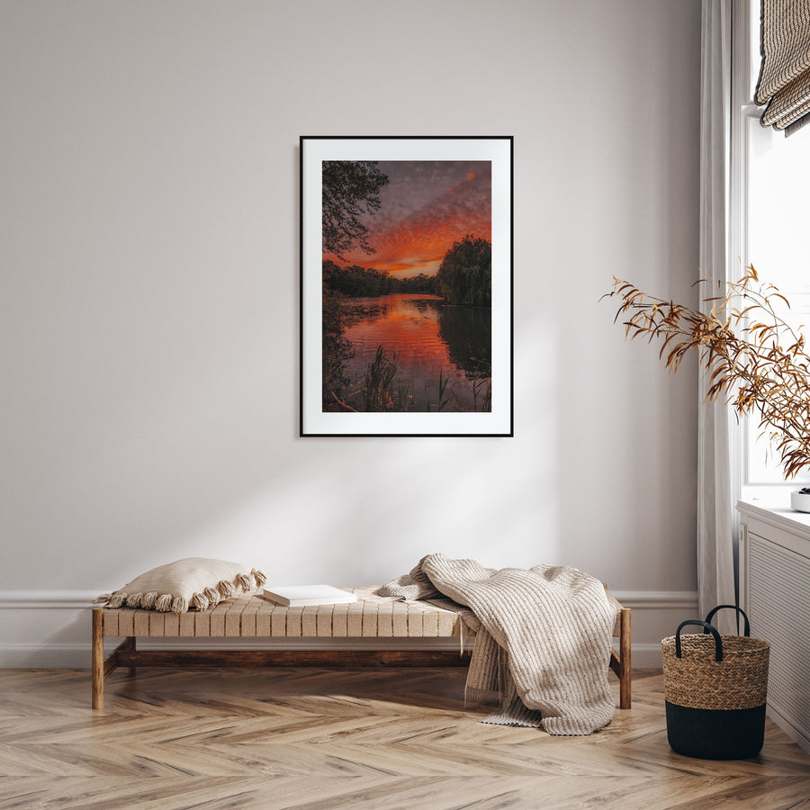 Sunset Landscape Photo Color No 2 Poster