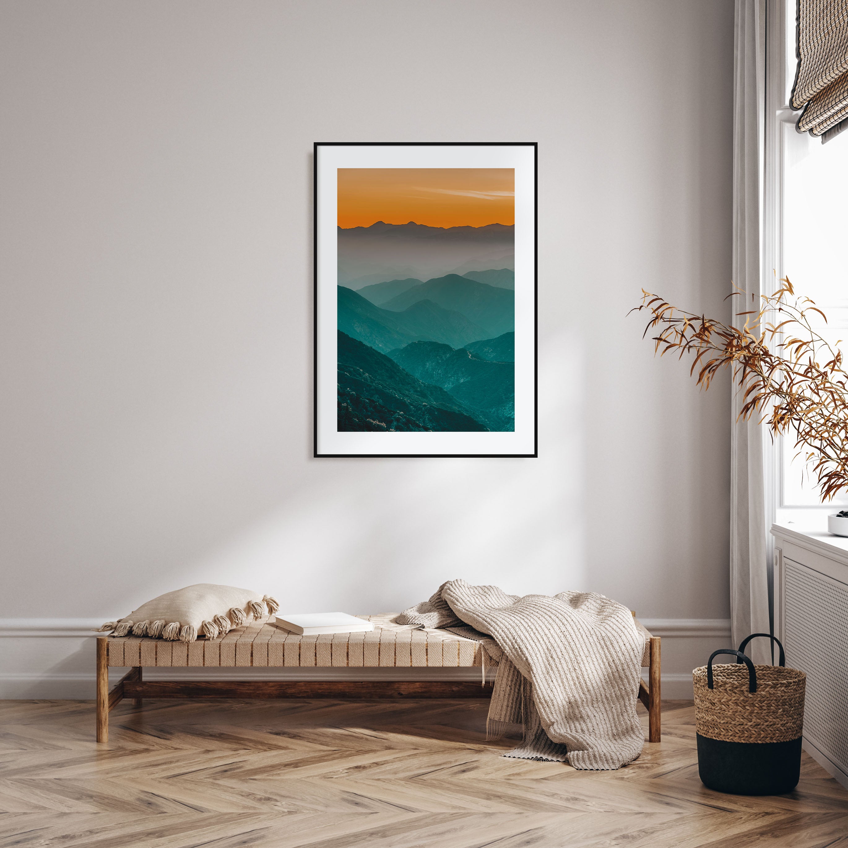 Sunset Mountains Photo Color Poster