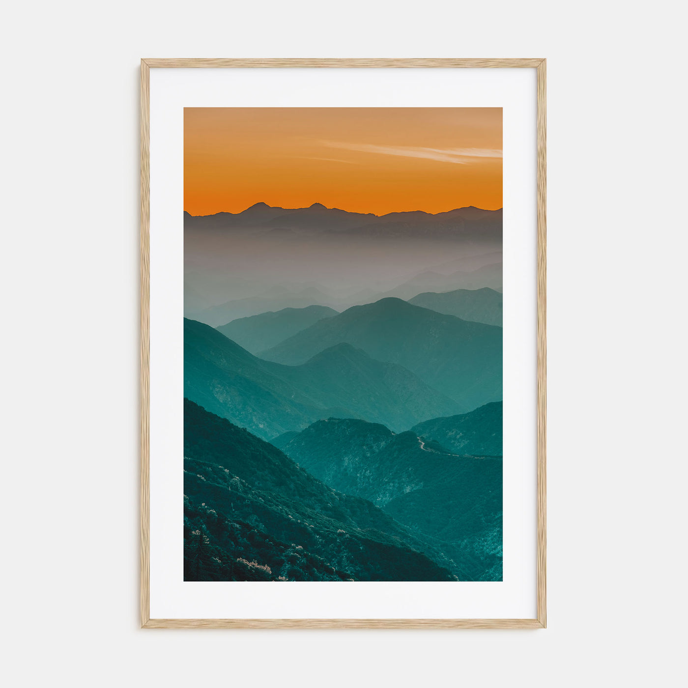 Sunset Mountains Photo Color Poster