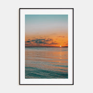 Sunset Ocean Photo Color No 2 Poster