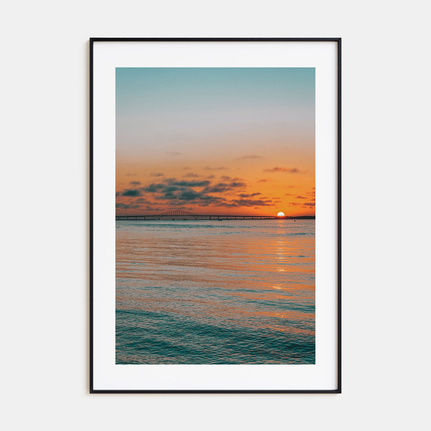 Sunset Ocean Photo Color No 2 Poster