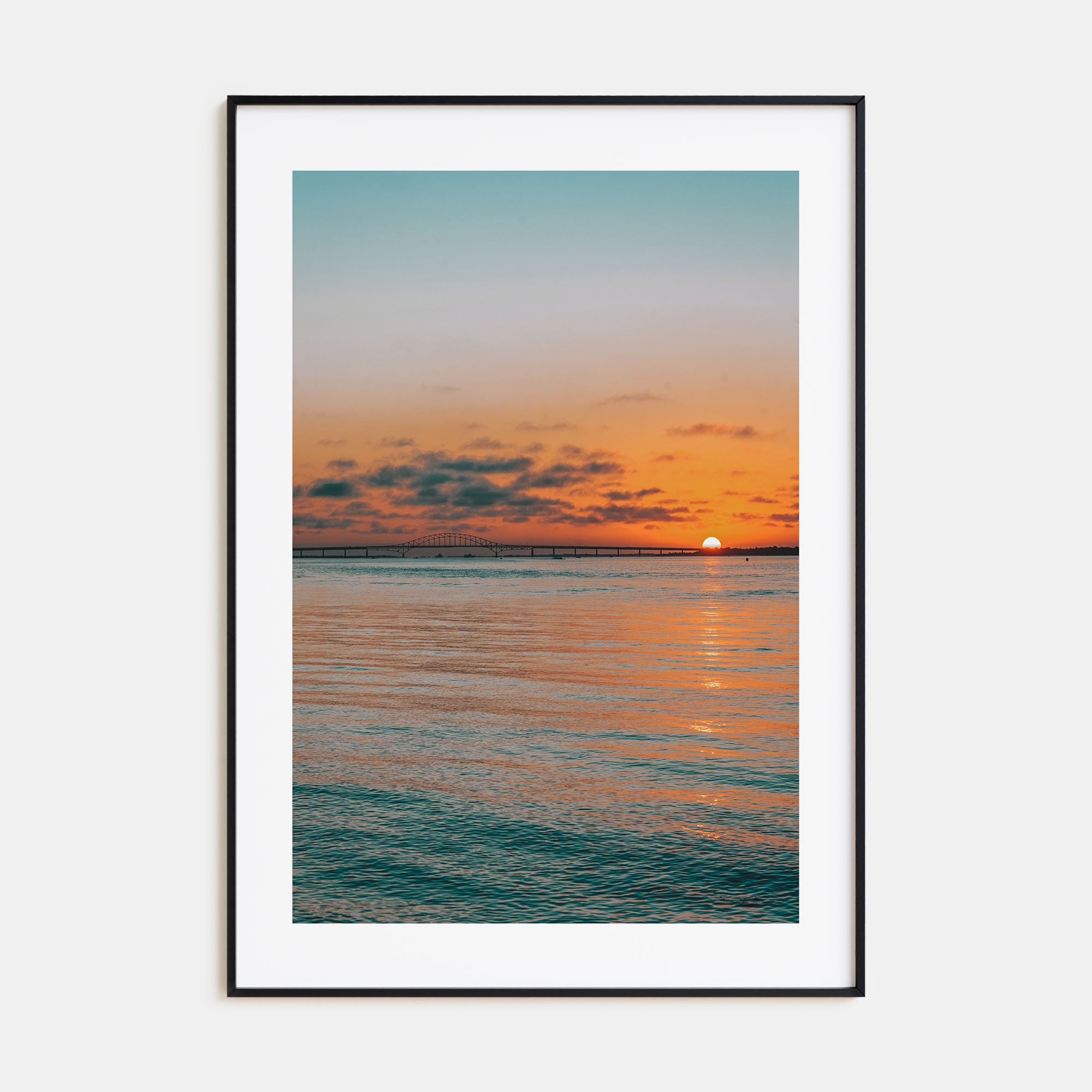 Sunset Ocean Photo Color No 2 Poster