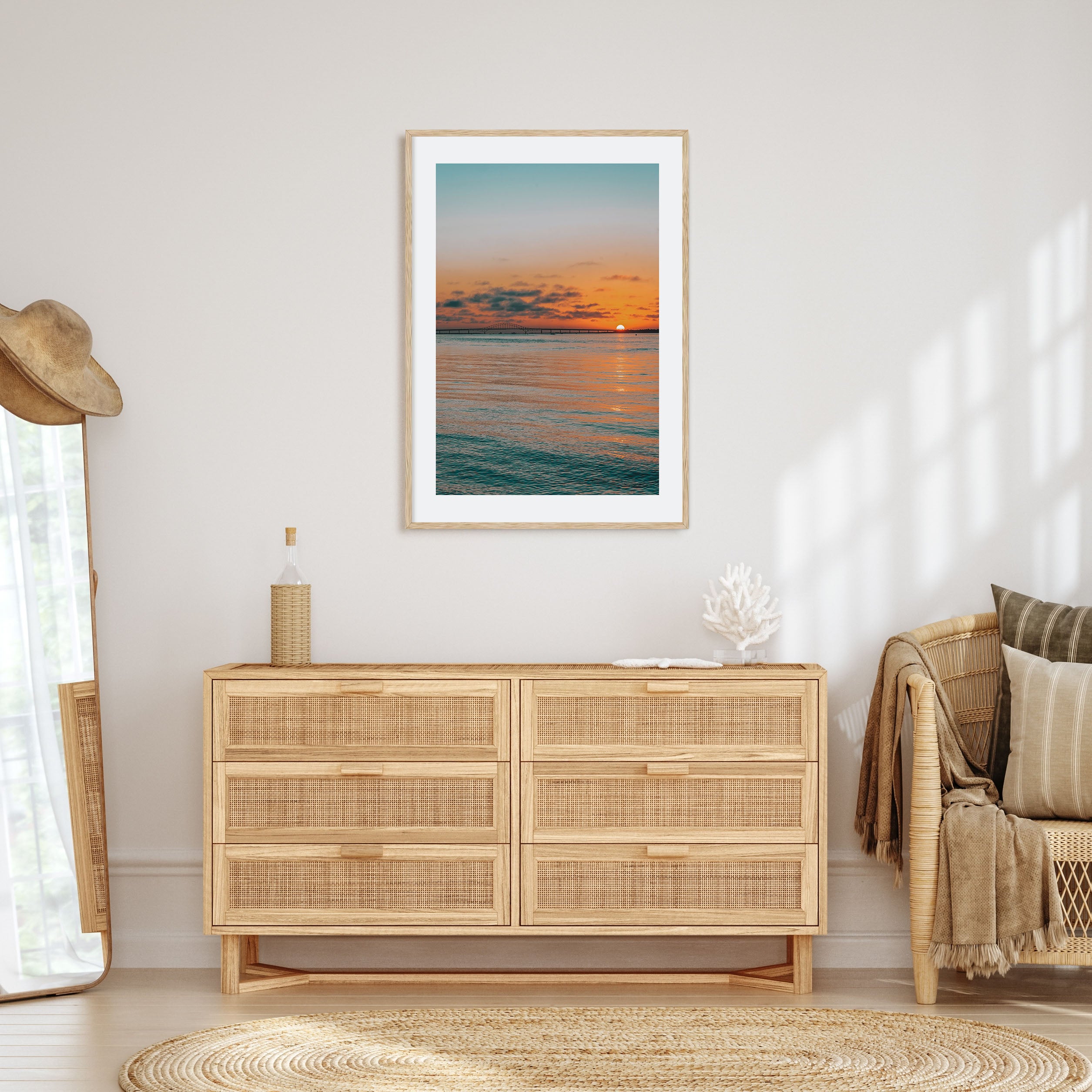 Sunset Ocean Photo Color No 2 Poster