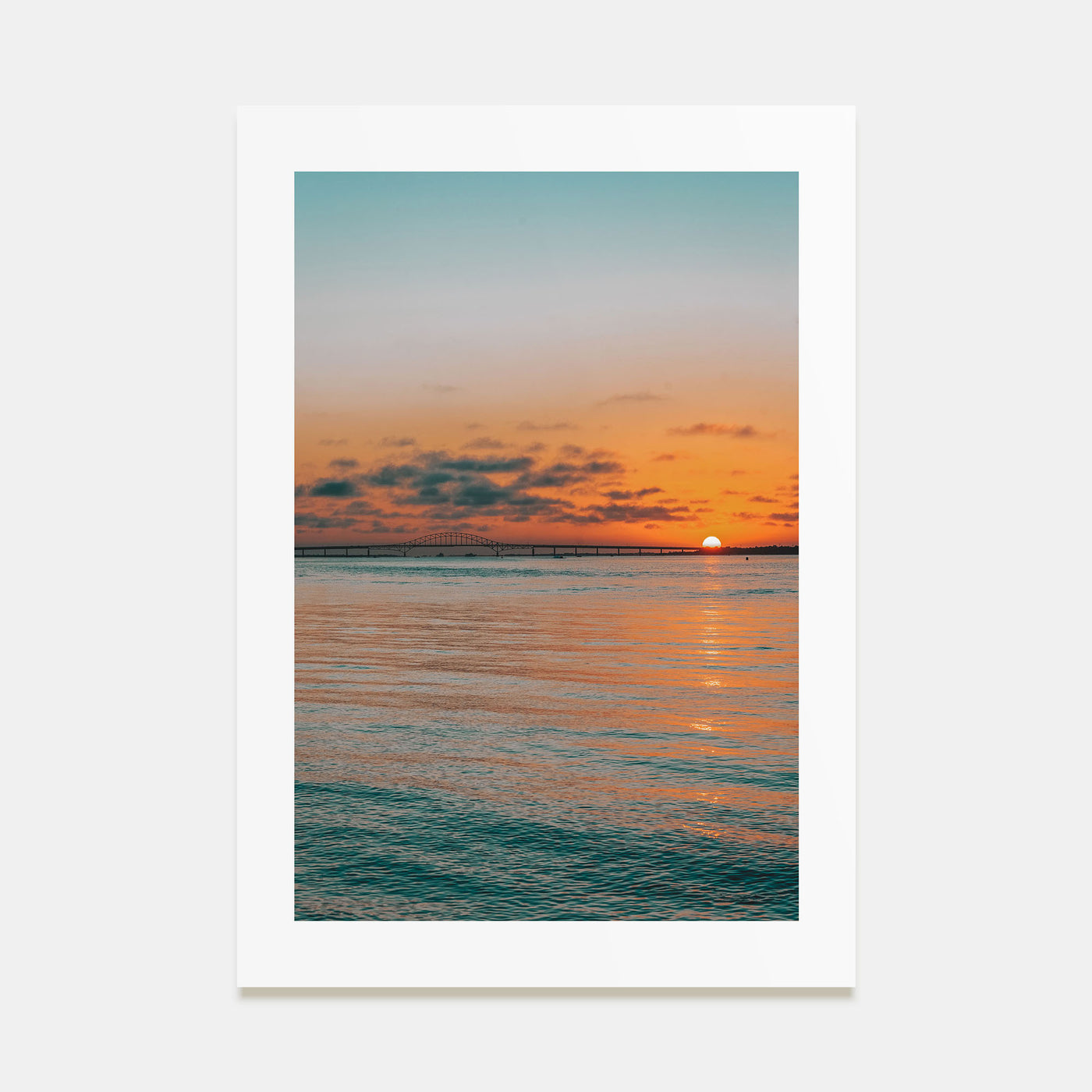 Sunset Ocean Photo Color No 2 Poster
