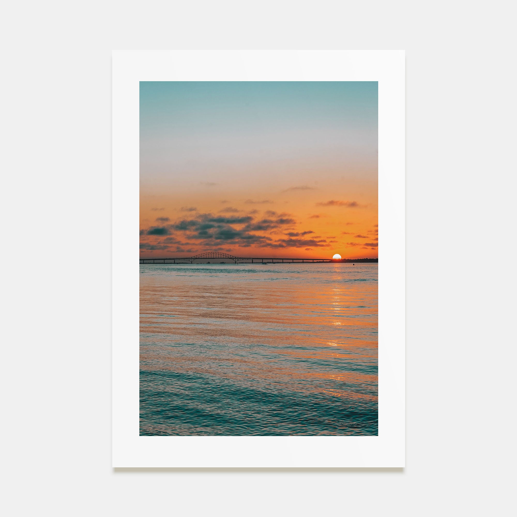 Sunset Ocean Photo Color No 2 Poster