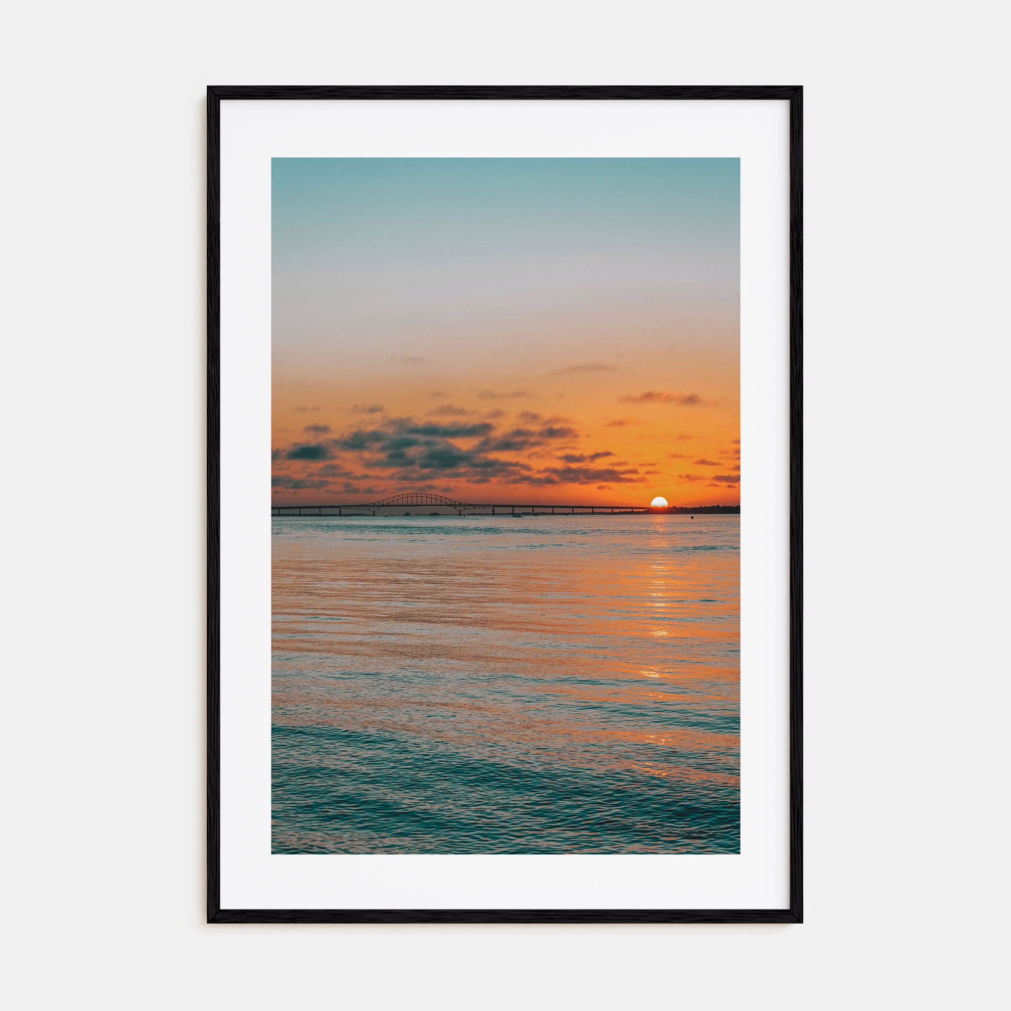 Sunset Ocean Photo Color No 2 Poster