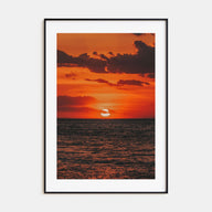 Sunset Ocean Photo Color No 3 Poster
