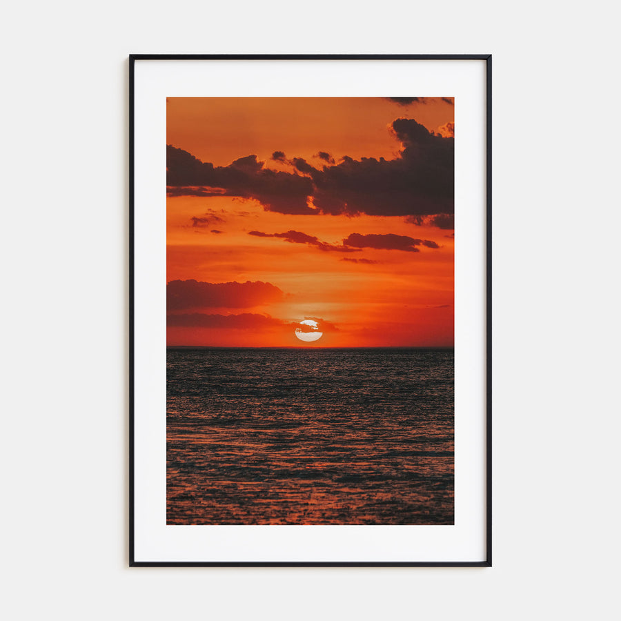 Sunset Ocean Photo Color No 3 Poster