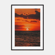 Sunset Ocean Photo Color No 3 Poster