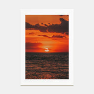 Sunset Ocean Photo Color No 3 Poster