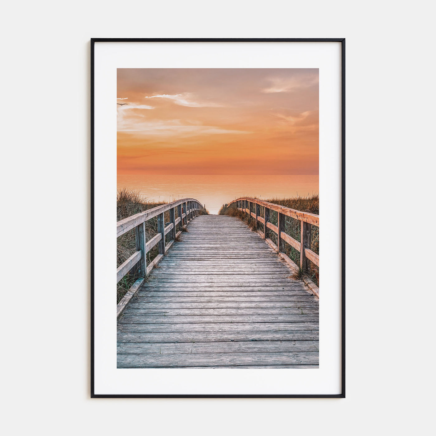 Sunset Road to the Beach Photo Color Poster