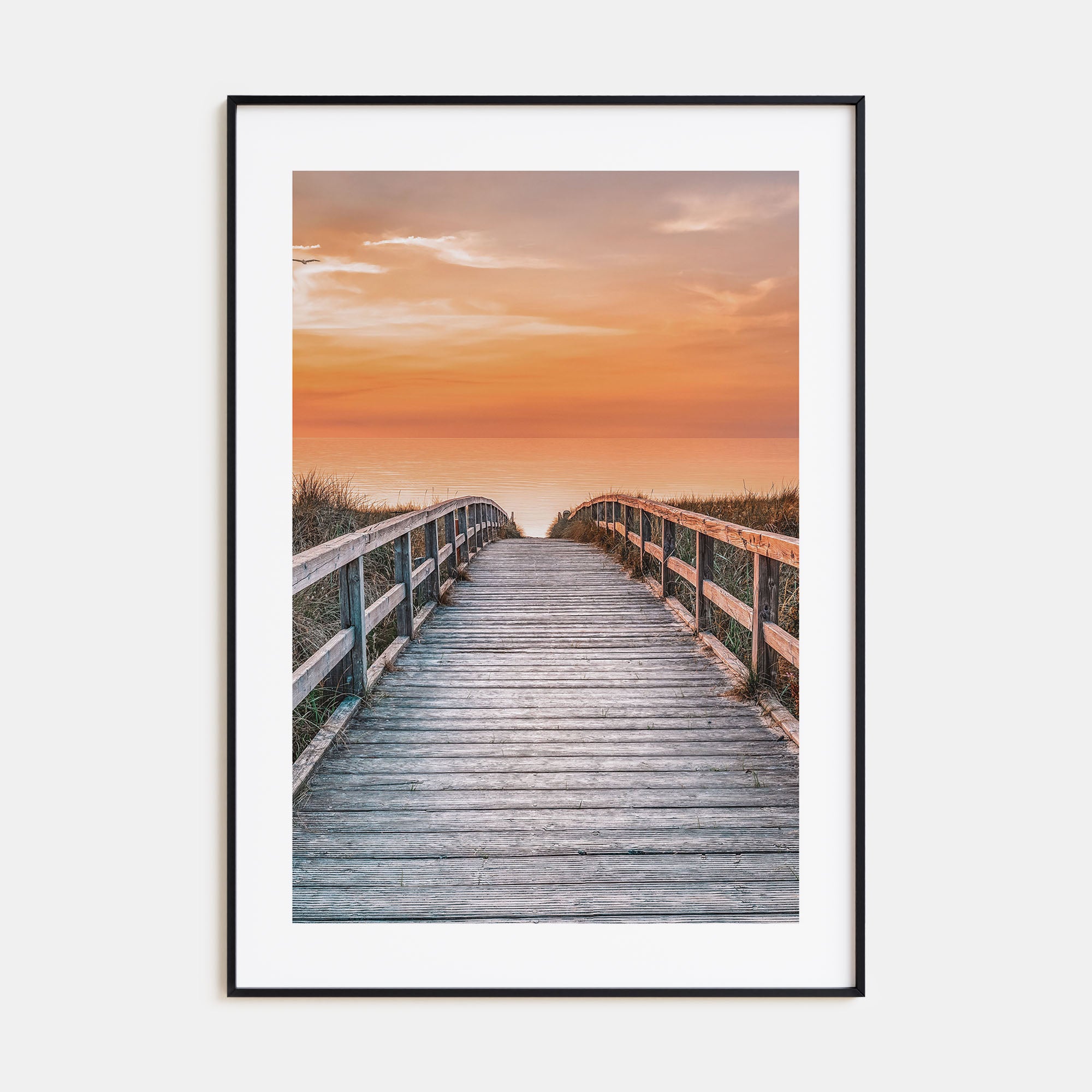 Sunset Road to the Beach Photo Color Poster