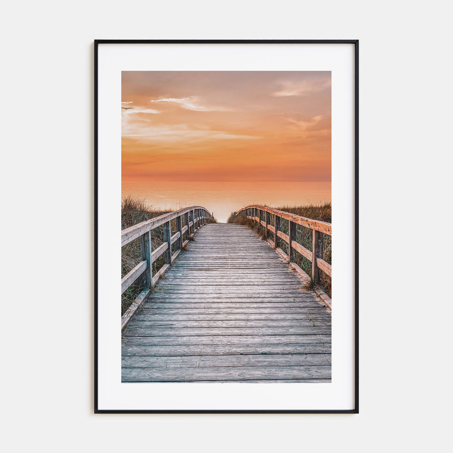 Sunset Road to the Beach Photo Color Poster