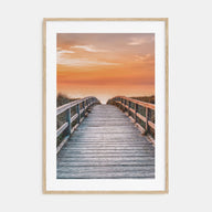 Sunset Road to the Beach Photo Color Poster
