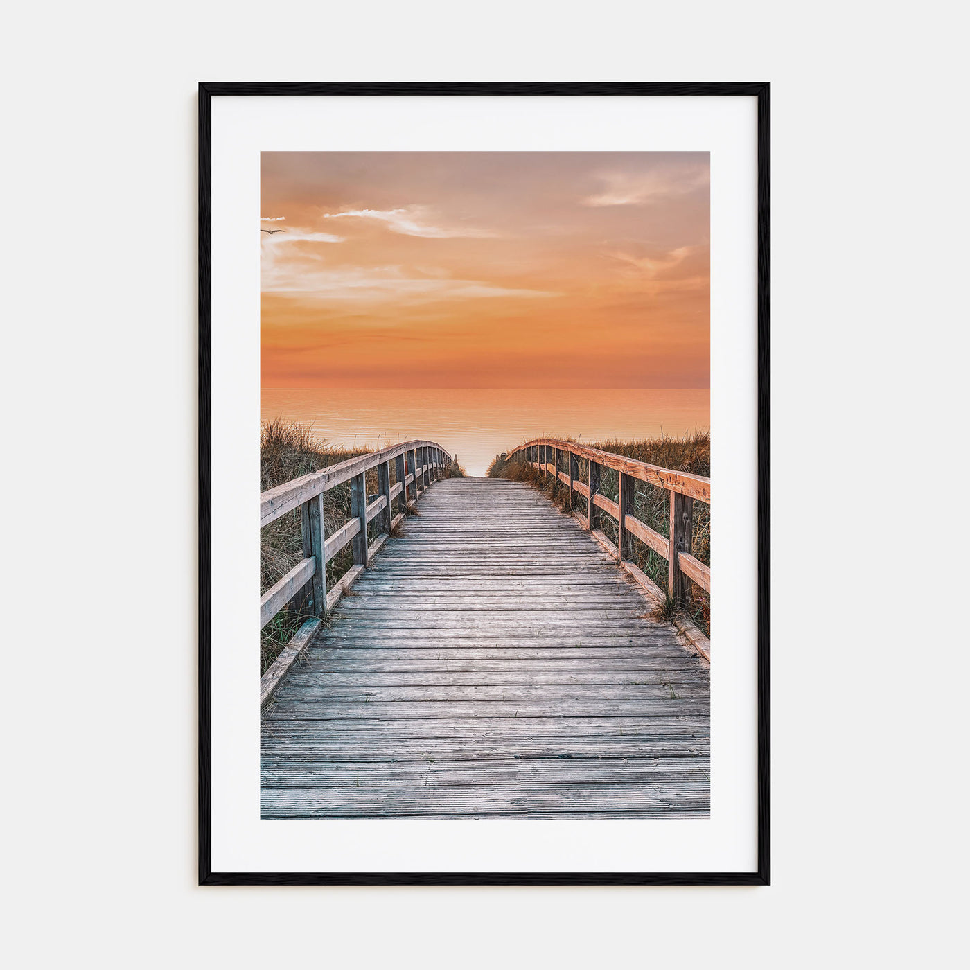 Sunset Road to the Beach Photo Color Poster