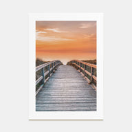 Sunset Road to the Beach Photo Color Poster