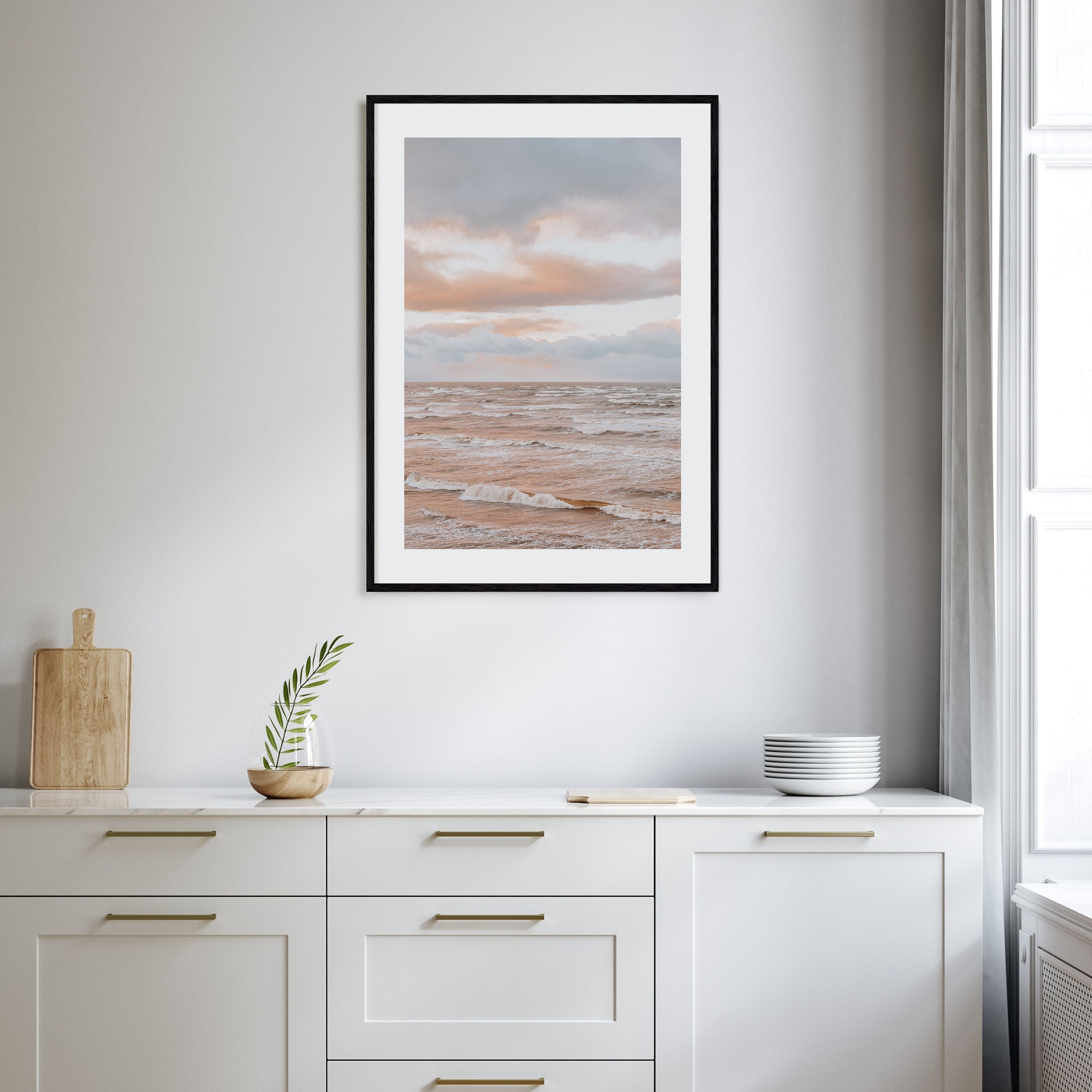 Sunset Waves Photo Color No 1 Poster