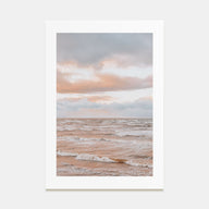 Sunset Waves Photo Color No 1 Poster