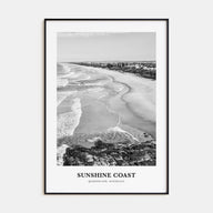 Sunshine Coast Portrait B&W Poster
