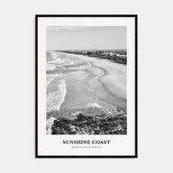 Sunshine Coast Portrait B&W Poster