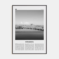 Surabaya Travel B&W Poster