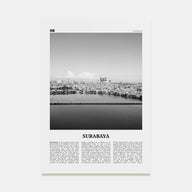 Surabaya Travel B&W Poster
